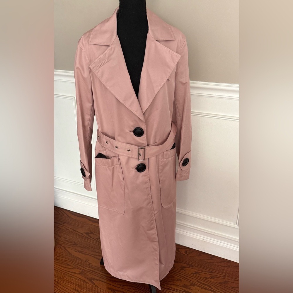 Coach military style Trench Coat pink size S